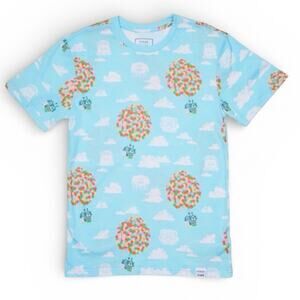 Loungefly Disney Pixar Up 15th Anniversary Balloon House AOP Unisex Tee L